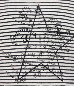 Golden Goose Tee-shirt Golden Homme Marinière Coton Bleu -ANINE BING Boutique golde37911 pck20220112 2noir