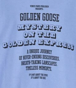 Golden Goose Tee-shirt Homme Journey Mistery Coton Bleu -ANINE BING Boutique golde43819 pck20220905 2