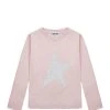 Golden Goose Tee-shirt Enfant Star Manches Longues Coton Rose Argenté -ANINE BING Boutique golde44136 pck20220620 1