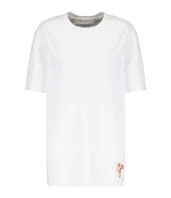 Golden Goose Tee-shirt Golden Homme Coton Blanc Vintage
