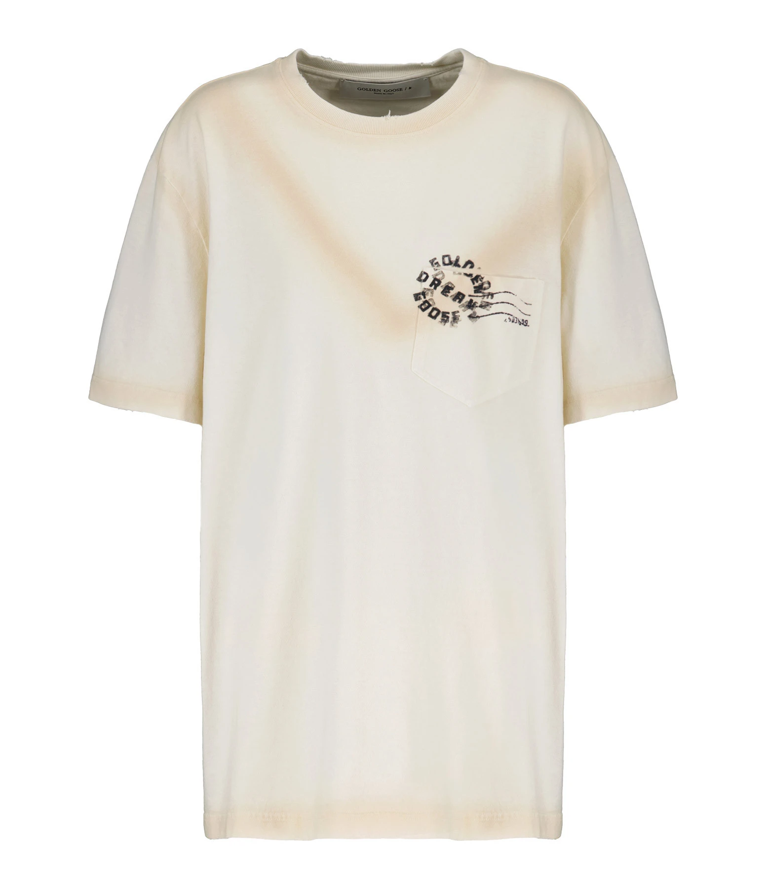 Golden Goose Tee-shirt Journey Homme Coton Écru 3 Golden Goose Tee-shirt Journey Homme Coton Écru