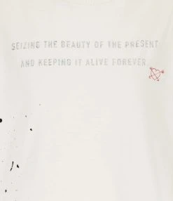 Golden Goose Tee-shirt Journey Slim Coton Blanc Heritage -ANINE BING Boutique golde49356 pck20221124 2