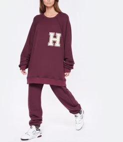 HALFBOY Jogging Boxer Coton Violet -ANINE BING Boutique halfb look20221018 106