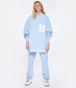 HALFBOY Jogging Coton Baby Blue -ANINE BING Boutique halfb look20230207 264