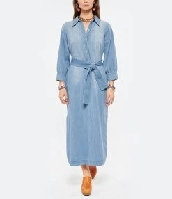 HANA SAN Robe Ionna Bleu Ciel -ANINE BING Boutique hanas look20220215 212