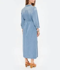 HANA SAN Robe Ionna Bleu Ciel -ANINE BING Boutique hanas look20220215 213