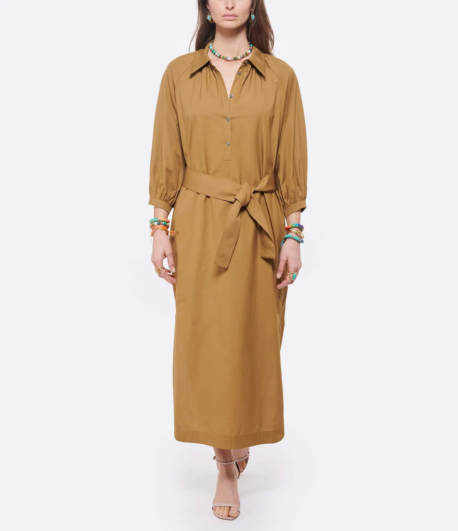 HANA SAN Robe Chemise Penelope Caramel 5 HANA SAN Robe Chemise Penelope Caramel – Image 3