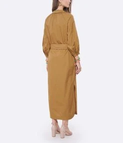 HANA SAN Robe Chemise Penelope Caramel 9 HANA SAN Robe Chemise Penelope Caramel -ANINE BING Boutique hanas look20220323 409 1