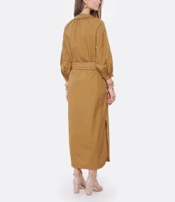 HANA SAN Robe Chemise Penelope Caramel 9 HANA SAN Robe Chemise Penelope Caramel -ANINE BING Boutique hanas look20220323 409