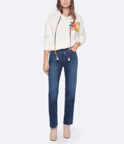 Hudson Jeans Jean Remi High Rise Straight Ankle Bleu Atmosphere -ANINE BING Boutique hudso look20221102 130