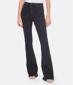 Hudson Jeans Jean Holly High Rise Flare Denim Noir -ANINE BING Boutique hudso look20221102 197