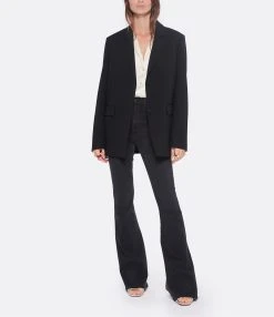 Hudson Jeans Jean Holly High Rise Flare Denim Noir -ANINE BING Boutique hudso look20221102 212