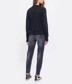 MARANT ÉTOILE Tee-shirt Klowia Lin Noir Argenté Rose -ANINE BING Boutique imara look20190701 196 1 2