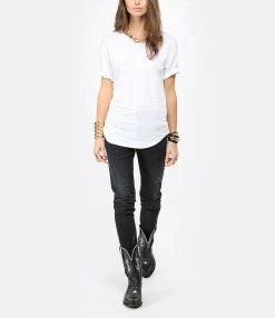 MARANT ÉTOILE Tee-shirt Koldi Uni Lin Blanc -ANINE BING Boutique imare look20201118 61