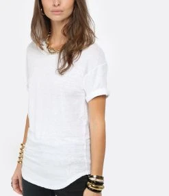 MARANT ÉTOILE Tee-shirt Koldi Uni Lin Blanc -ANINE BING Boutique imare look20201118 66