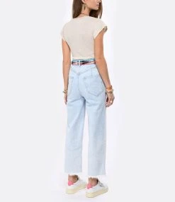 MARANT ÉTOILE Tee-shirt Zankou Lin Écru 11 MARANT ÉTOILE Tee-shirt Zankou Lin Écru -ANINE BING Boutique imare look20201125 370 1