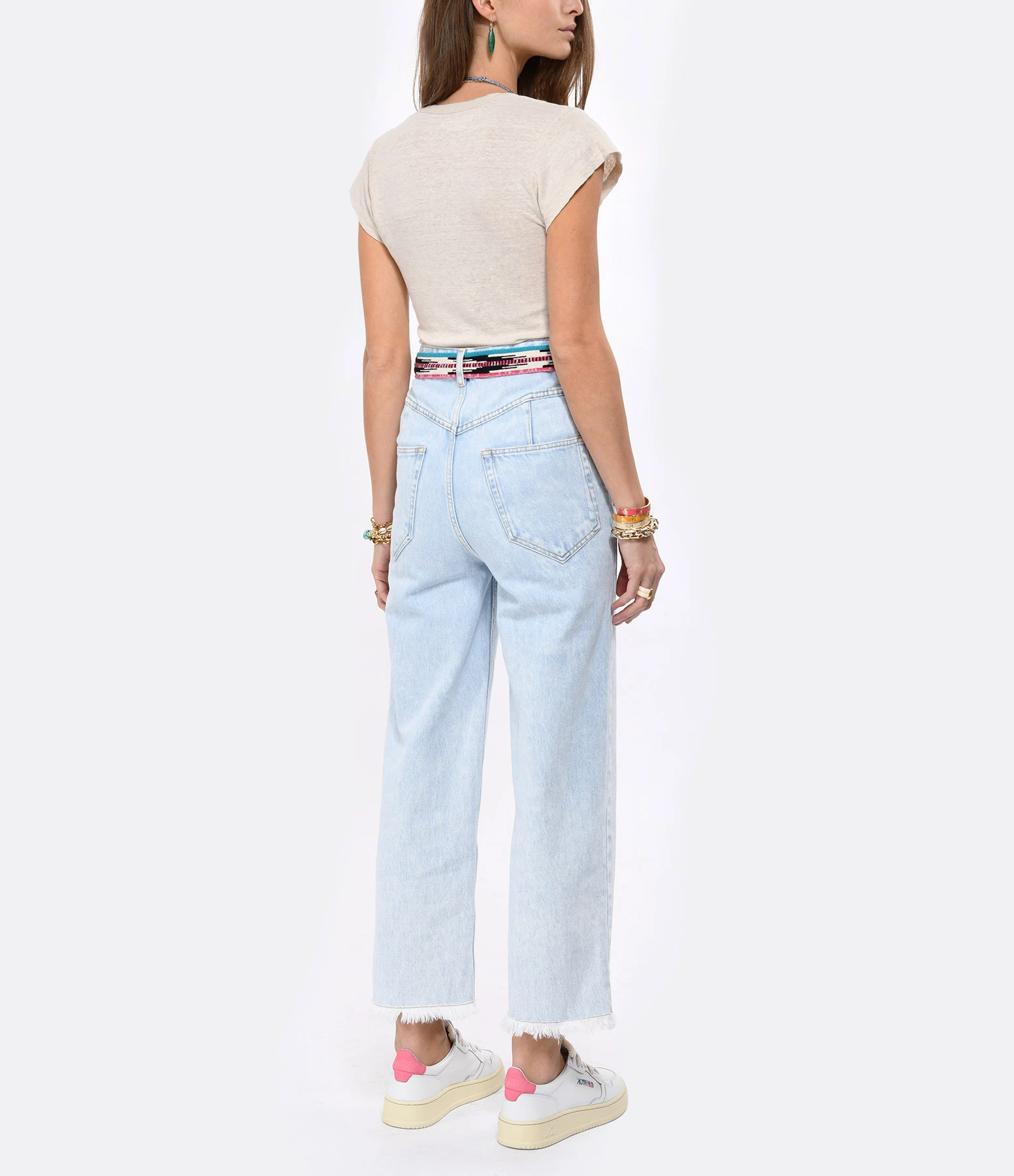 MARANT ÉTOILE Tee-shirt Zankou Lin Écru 7 MARANT ÉTOILE Tee-shirt Zankou Lin Écru – Image 5