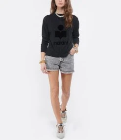 MARANT ÉTOILE Tee-shirt Kilsen Lin Noir -ANINE BING Boutique imare look20210126 53