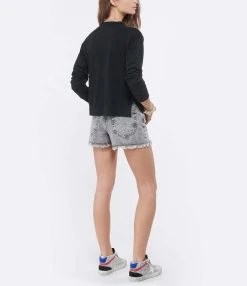 MARANT ÉTOILE Tee-shirt Kilsen Lin Noir -ANINE BING Boutique imare look20210126 56