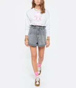 MARANT ÉTOILE Tee-shirt Klowia Lin Blanc Rose 11 MARANT ÉTOILE Tee-shirt Klowia Lin Blanc Rose -ANINE BING Boutique imare look20210525 224 1