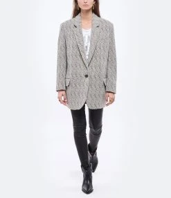 MARANT ÉTOILE Tee-shirt Koldi Lin Blanc Argenté -ANINE BING Boutique imare look20211110 185 1