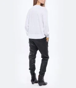 MARANT ÉTOILE Tee-shirt Klowia Lin Blanc Bleu 12 MARANT ÉTOILE Tee-shirt Klowia Lin Blanc Bleu -ANINE BING Boutique imare look20211110 210