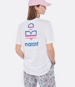 MARANT ÉTOILE Tee-shirt Zewel Lin Blanc -ANINE BING Boutique imare look20220125 238