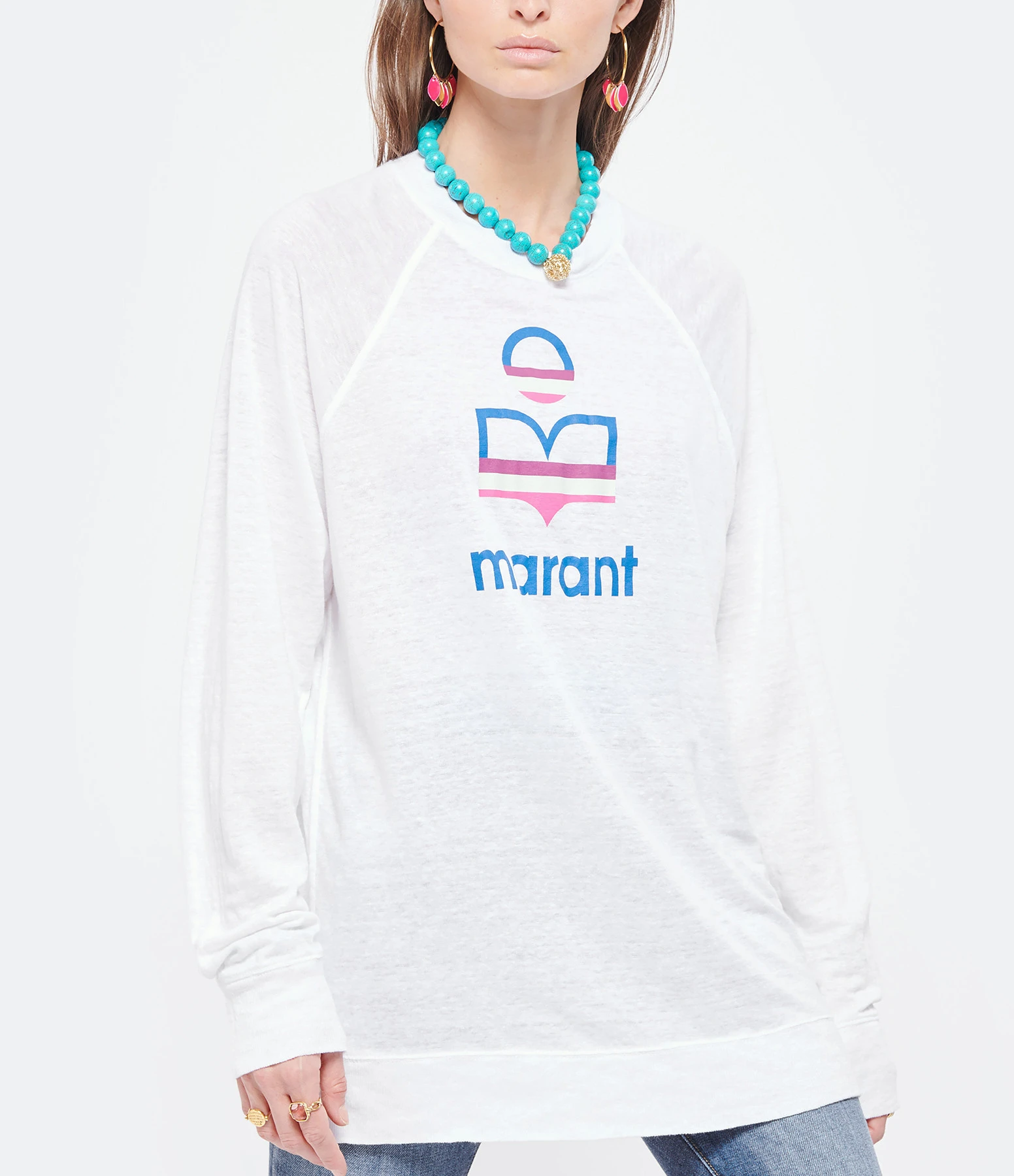 MARANT ÉTOILE Tee-shirt Kiefferf Lin Blanc 6 MARANT ÉTOILE Tee-shirt Kiefferf Lin Blanc – Image 4