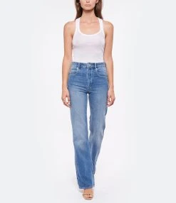 MARANT ÉTOILE Jean Belvira Coton Bleu Clair -ANINE BING Boutique imare look20220518 135 1