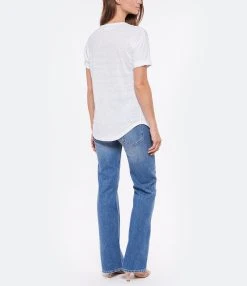 MARANT ÉTOILE Tee-shirt Koldi Lin Blanc Bleu 11 MARANT ÉTOILE Tee-shirt Koldi Lin Blanc Bleu -ANINE BING Boutique imare look20220518 145