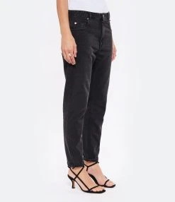 MARANT ÉTOILE Jean Neasr Coton Noir Délavé -ANINE BING Boutique imare look20220518 188