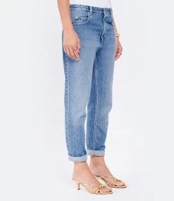 MARANT ÉTOILE Jean Neasr Coton Bleu Clair -ANINE BING Boutique imare look20220524 309