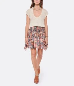 MARANT ÉTOILE Tee-shirt Zankou Lin Écru -ANINE BING Boutique imare look20220531 155