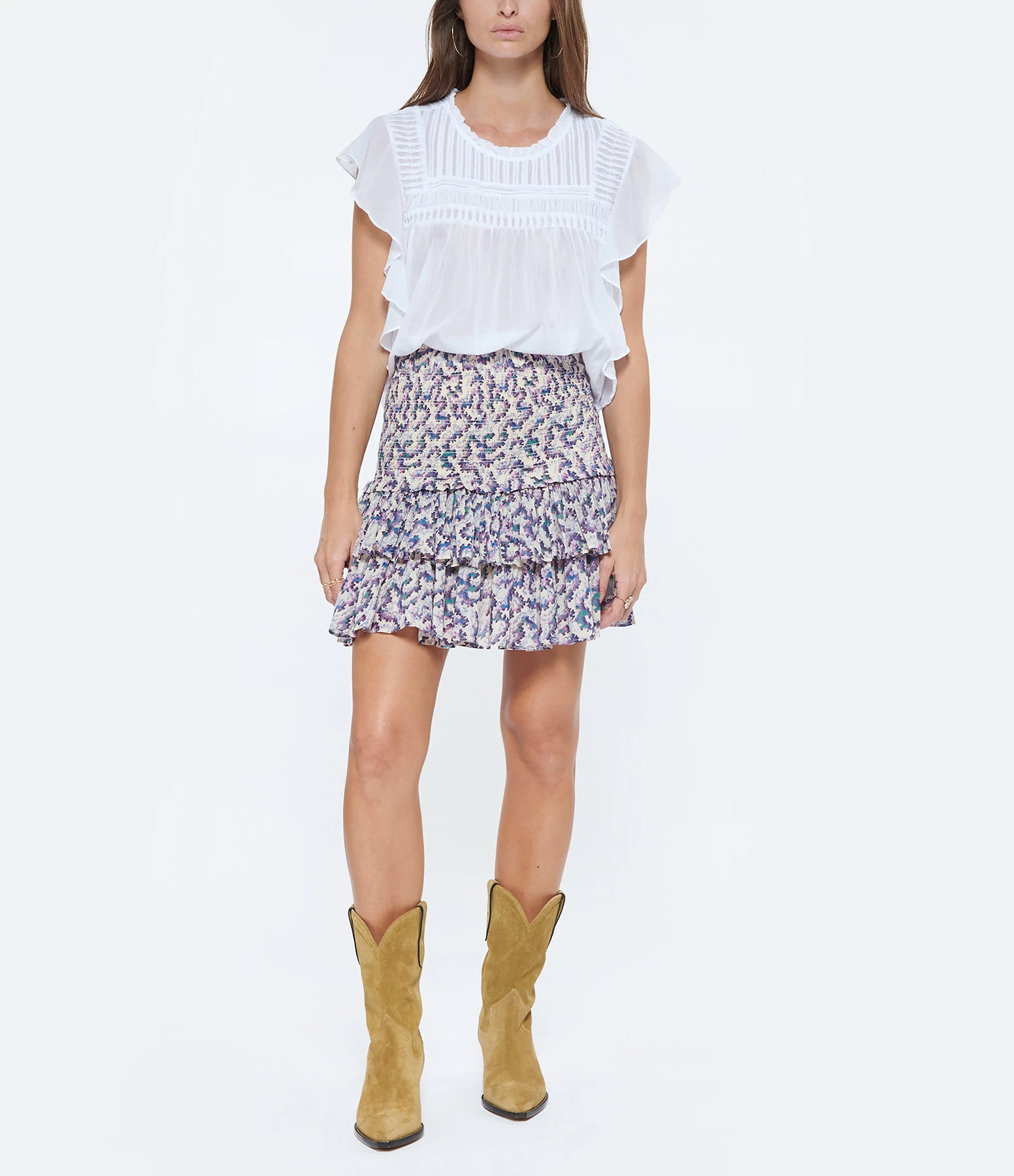 MARANT ÉTOILE Top Layona Coton Organique Blanc 7 MARANT ÉTOILE Top Layona Coton Organique Blanc – Image 5