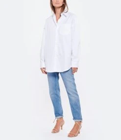 MARANT ÉTOILE Jean Neasr Coton Bleu Clair -ANINE BING Boutique imare look20220719 284
