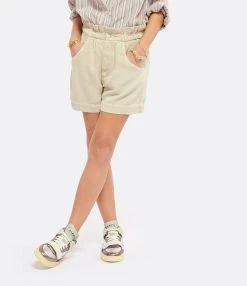 MARANT ÉTOILE Short Titea Coton Écru -ANINE BING Boutique imare look20220803 618