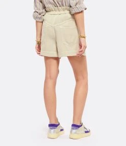 MARANT ÉTOILE Short Titea Coton Écru -ANINE BING Boutique imare look20220803 619