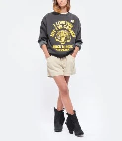 MARANT ÉTOILE Short Titea Coton Écru -ANINE BING Boutique imare look20220810 213