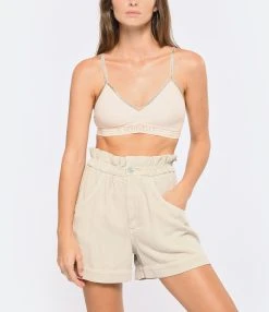 MARANT ÉTOILE Short Titea Coton Écru -ANINE BING Boutique imare look20220816 36