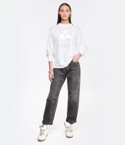 MARANT ÉTOILE Tee-shirt Klowia Lin Blanc -ANINE BING Boutique imare look20221125 43