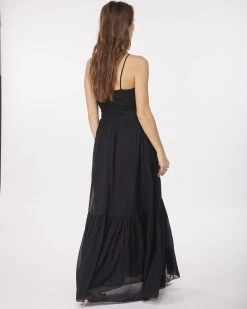 MARANT ÉTOILE Robe Longue Giana Coton Noir 11 MARANT ÉTOILE Robe Longue Giana Coton Noir -ANINE BING Boutique imare look20221130 113