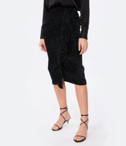 MARANT ÉTOILE Jupe Longue Alyssa Noir -ANINE BING Boutique imare look20221130 167
