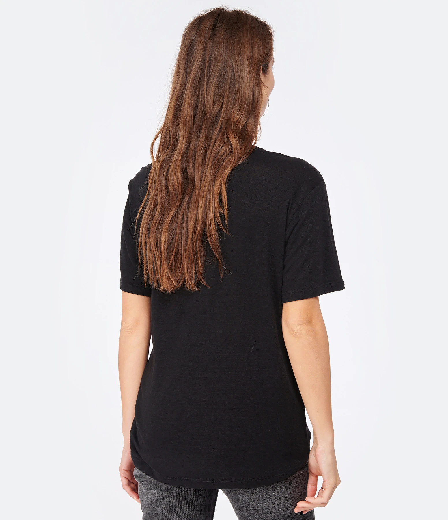 MARANT ÉTOILE Tee-shirt Zewel Lin Noir 7 MARANT ÉTOILE Tee-shirt Zewel Lin Noir – Image 5