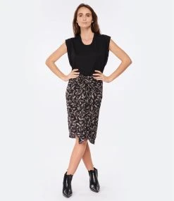 MARANT ÉTOILE Jupe Longue Diamiani Noir 9 MARANT ÉTOILE Jupe Longue Diamiani Noir -ANINE BING Boutique imare look20221130 311 1