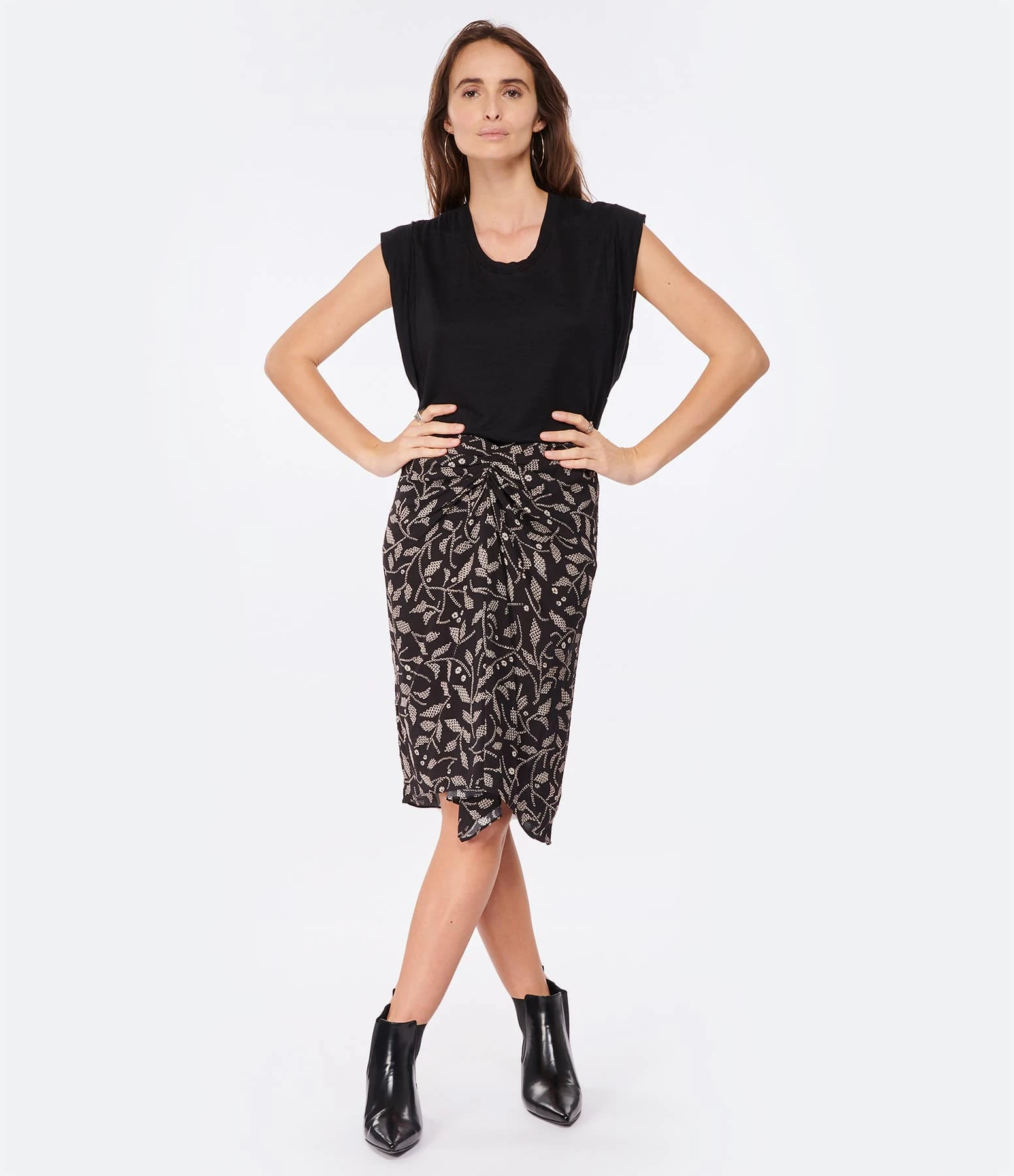 MARANT ÉTOILE Jupe Longue Diamiani Noir 5 MARANT ÉTOILE Jupe Longue Diamiani Noir – Image 3