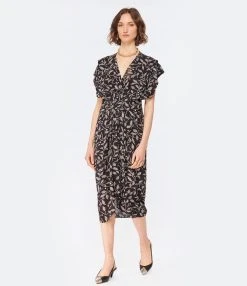 MARANT ÉTOILE Robe Mi-longue Almeya Noir 8 MARANT ÉTOILE Robe Mi-longue Almeya Noir -ANINE BING Boutique imare look20221205 240