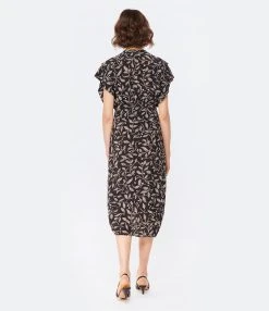 MARANT ÉTOILE Robe Mi-longue Almeya Noir 9 MARANT ÉTOILE Robe Mi-longue Almeya Noir -ANINE BING Boutique imare look20221205 248