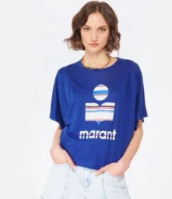 MARANT ÉTOILE Tee-shirt Kyanza Lin Indigo -ANINE BING Boutique imare look20221205 339
