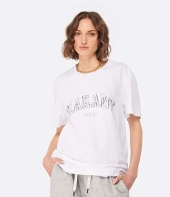 MARANT ÉTOILE Tee-shirt Honore Coton Blanc -ANINE BING Boutique imare look20221205 441