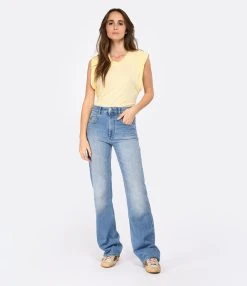 MARANT ÉTOILE Jean Belvira Coton Bleu Clair -ANINE BING Boutique imare look20221206 451